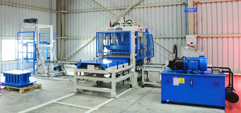 Apollo Zenith Vibro Compaction Machine at Fortune Tiles & Pavers factory